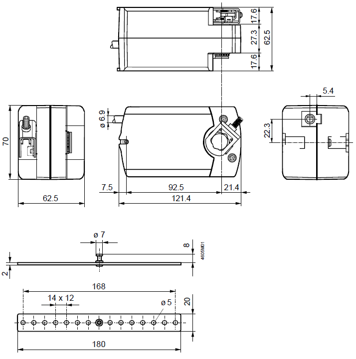 Электропривод Siemens GQD121.1A