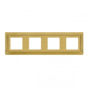 Рамка на 4 поста гор/верт, цвет matt patina