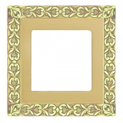 Рамка на 1 пост гор./верт., цвет bright gold