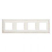 Рамка на 4 поста гор/верт, цвет white decape
