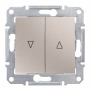 Выключатель для жалюзи с электрической блокировкой Sedna, титан