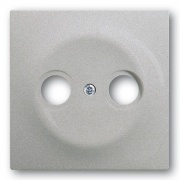Накладка TV+FM розетки ABB impuls серебристый металлик (1743-783)