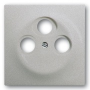 Накладка TV+FM+SAT розетки ABB impuls серебристый металлик (1743-03-783)
