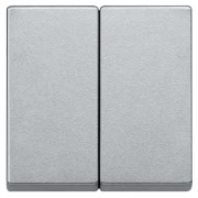 Клавиша 2-ая для выключателей и кнопок System M Merten алюминий