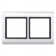 Рамка 2-ая IP44 Aquadesign Merten Полярно-белый