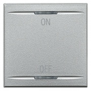 Axolute Клавиши с символами для системы автоматизации для 2 функций - 2 модуля, ON-OFF, цвет алюмини