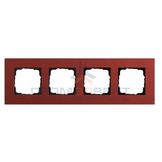 Рамка 4-ая Gira Esprit Linoleum-Multiplex Красный