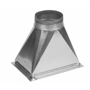 Переход с прямоугольного сечения на круглое сечение