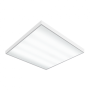 Светодиодный светильник "ВАРТОН" офисный накладной 595*595*50мм 27 ВТ 6500К с функцией аварийного освещения