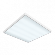 Светодиодный светильник "ВАРТОН" офисный встраиваемый/накладной 595*595*50мм 27 ВТ 6500К диммируемый 1-10