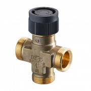 Вентиль распределительный трехходовый Oventrop Tri-D TB - 3/4" (НР евроконус, PN16, Tmax 120°C)