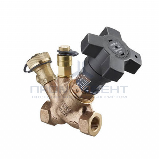 Вентиль регулирующий Oventrop Hydrocontrol VTR (25 бар) - Ду15 (ВР/ВР, с ниппелем и шаровым краном)