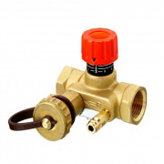 Клапан балансировочный Danfoss MNT - 1" (ВР/ВР, PN20, Tmax 120°C, c ниппелями и краном)