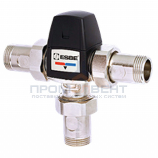 Клапан термостатический смесительный ESBE VTA562 - 1" (НР/НР, PN10, t35-60°C, с переходниками 3/4")