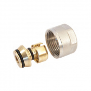 Соединение резьбозажимное STOUT - 16x2.0 x 3/4" (для пластиковых труб)