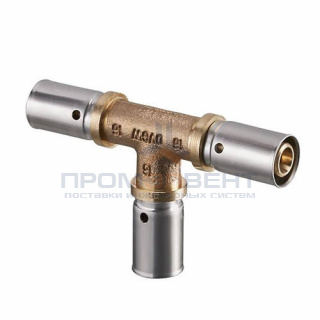 Тройник Oventrop Cofit P - 50x4.5 (прессовой, латунь)