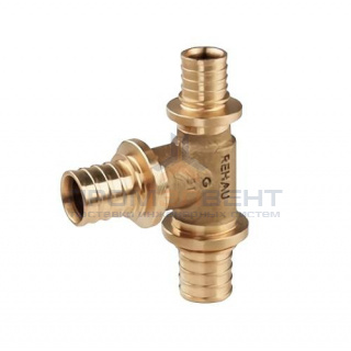 Тройник переходной REHAU PLATINUM - 16 x 20 x 16 (бронза, для труб из сшитого полиэтилена RAUTITAN)