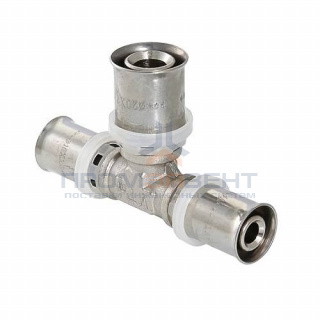 Тройник переходной VALTEC VTm.231 - 26 x 20 x 20 (прессовой, для металлопластиковых труб)