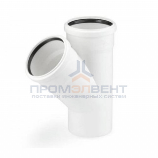 Тройник с отводом на 45° REHAU RAUPIANO PLUS - 75 (для системы внутренней канализации)