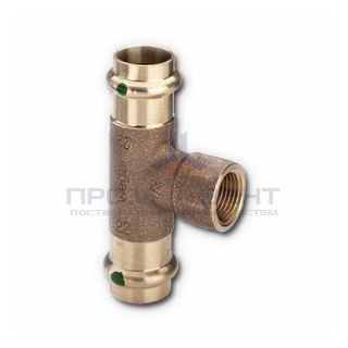 Тройник с переходом на внутреннюю резьбу Viega G3 Sanpress 2217.2 - 54 x 1"