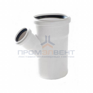 Тройник с уменьшенным отводом на 45° REHAU RAUPIANO PLUS - 75 x 50 (для внутренней канализации)