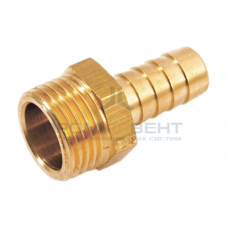 Штуцер комбинированный с наружной резьбой STOUT - 1/2" x 10 мм (латунь без покрытия)