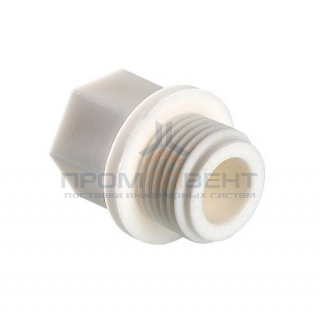 Заглушка с наружной резьбой VALTEC VTp.791 - 3/4" (для полипропиленовых труб, цвет белый)