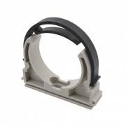 Клипса с лентой для труб FV-Plast - 63 (для полипропиленовых труб, цвет серый)
