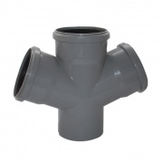 Крестовина одноплоскостная переходная для внутренней канализации Valsir - 110 x 50 x 50x65°