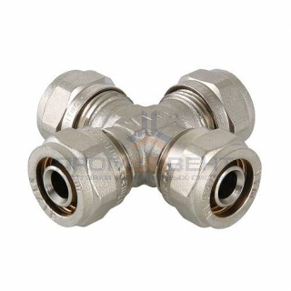 Крестовина редукционная VALTEC VTm.341 - 20 x 16  (винтовая, для металлопластиковых труб)