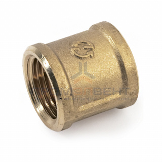 Муфта латунная резьбовая STOUT - 1/2"