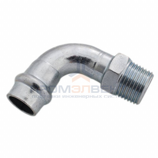Отвод 90° Conex Banninger PC 4001G - 42 x 1"1/2 (оцинкованная сталь)