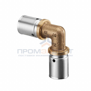 Отвод 90° Oventrop Cofit P - 32x3.0 (прессовой, бронза)