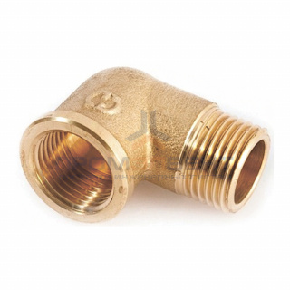 Отвод 90° латунный резьбовой равнопроходный STOUT (НР/ВР) - 1"