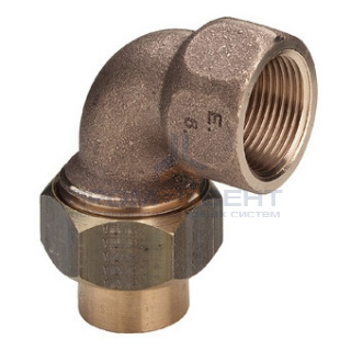 Отвод 90° разъемный Viega R4 94096G - 22 x 3/4" (пайка, для медных труб)