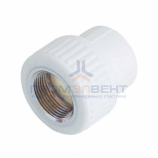 Переход на внутреннюю резьбу KALDE - 32 x 1/2" (для полипропиленовых труб, цвет белый)