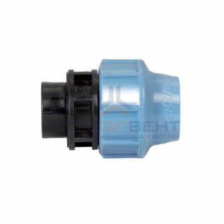 Переход на внутреннюю резьбу UNIDELTA 1004 - 20 x 3/4" (винтовой, для труб ПНД, резьба пластиковая)