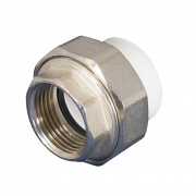 Переход на внутреннюю резьбу разъемный KALDE ECO - 25 x 3/4" (для полипропиленовых труб, цвет белый)