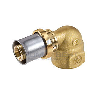 Переход на внутреннюю резьбу угловой Giacomini RM129 - 26x3.0 x 3/4" (прессовой, для металлопл.труб)