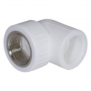 Переход на внутреннюю резьбу угловой KALDE - 32 x 1" (для полипропиленовых труб, цвет белый)