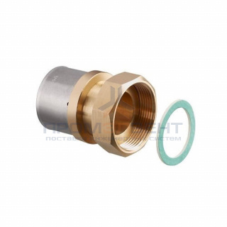 Переход на накидную гайку Oventrop Cofit P - 20x2.5 x 3/4" (прессовой, бронза)