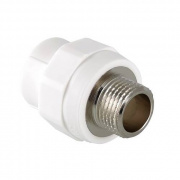 Переход на наружную резьбу VALTEC VTp.701 - 25 x 3/4" (для полипропиленовых труб, цвет белый)