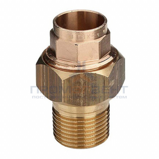 Переход на наружную резьбу разъемный Viega R4 94341G - 22 x 1" (для медных труб под пайку)