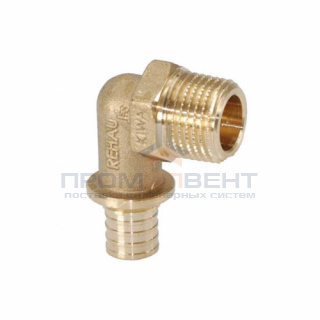 Переход на наружную резьбу угловой REHAU RX - 20 x 3/4" (бронза, для труб серии RAUTITAN)