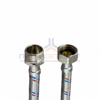 Подводка для воды гибкая Industrias Mateu (Гайка/Штуцер) - 1/2" (длина 1000 мм)