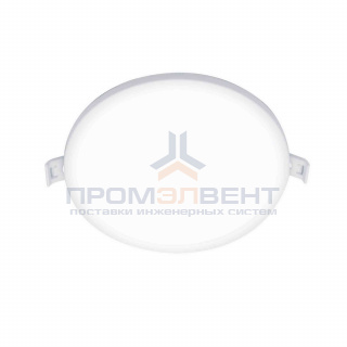 06-54 Светодиодная панель встраиваемая круглая 220В, 15Вт, CRI:80Ra, 1200Лм, Ф 145/129, алюминиевый корпус, изолированный драйвер, 6500K