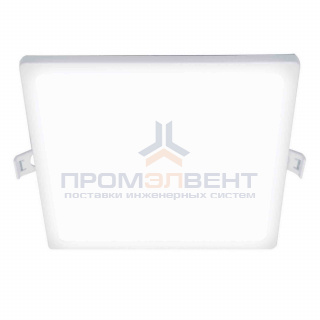 06-68 Накладная Светодиодная панель, 170*170 мм, 20Вт, 1600Лм, CRI:80Ra, ал.корпус, встроенный изолированный драйвер, ХБ