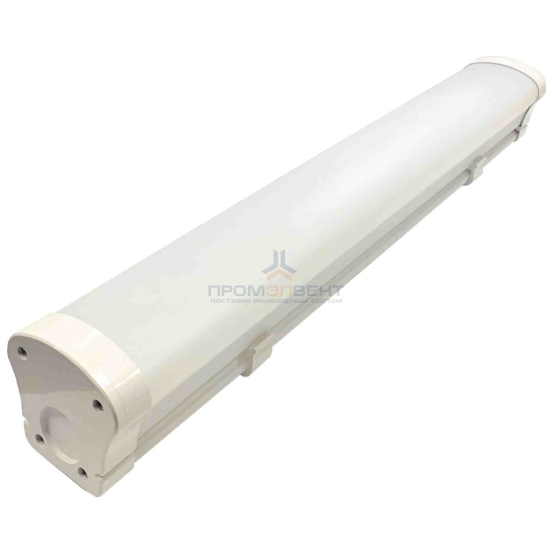 14-29 Светильник линейный, светодиодный, белый, поликарбонат, 48Вт, IP65, 5260Лм, 6000К, 170-260В/50Гц, УХЛ1, 1125х76х76мм.