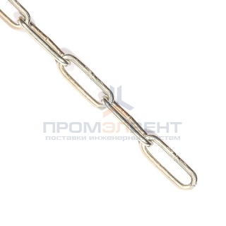 Цепь DIN763 3мм длиннозвенная оцинкованная (50м)