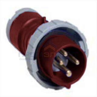 Вилка кабельная ABB 332 P6W IP67 32A 3P+E
